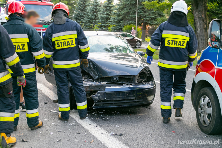 Wypadek drogowy w Zboiskach