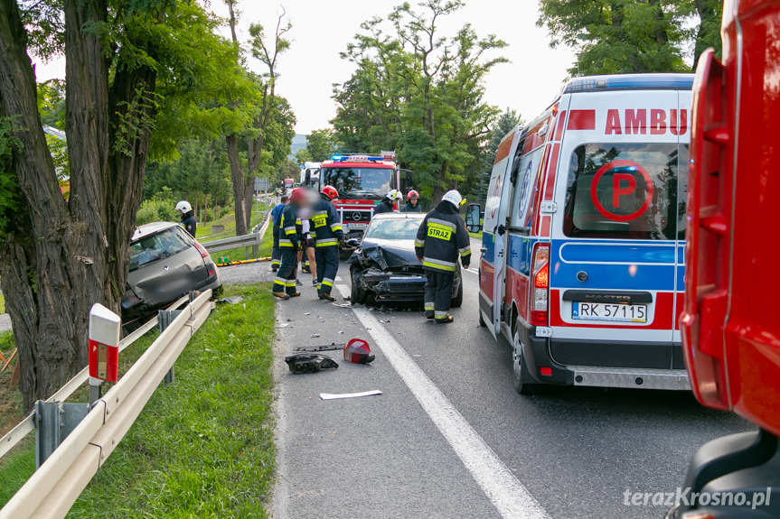 Wypadek drogowy w Zboiskach