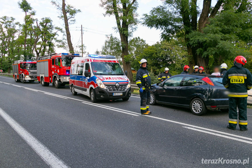 Wypadek drogowy w Zboiskach