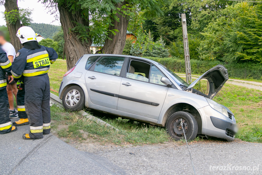 Wypadek drogowy w Zboiskach