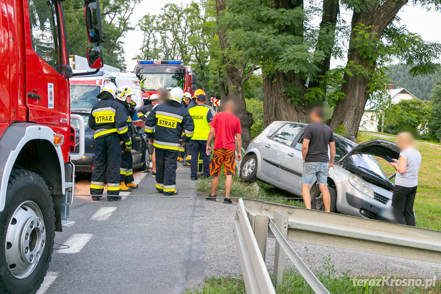 Wypadek drogowy w Zboiskach