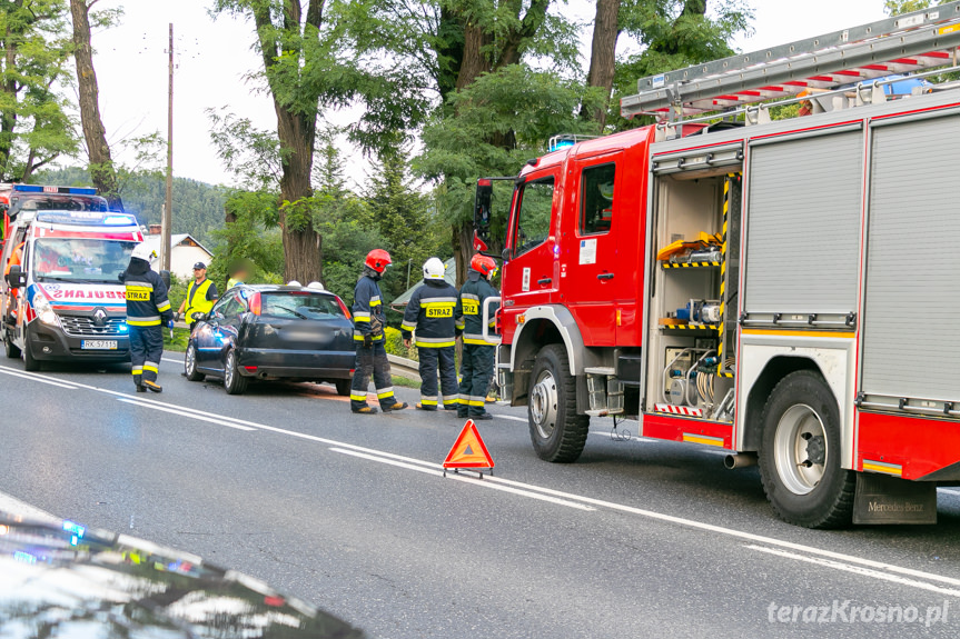 Wypadek drogowy w Zboiskach