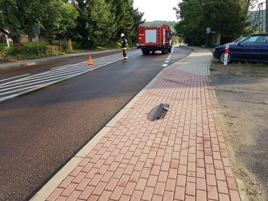 Wypadek na drodze krajowej w Jabłonicy Polskiej