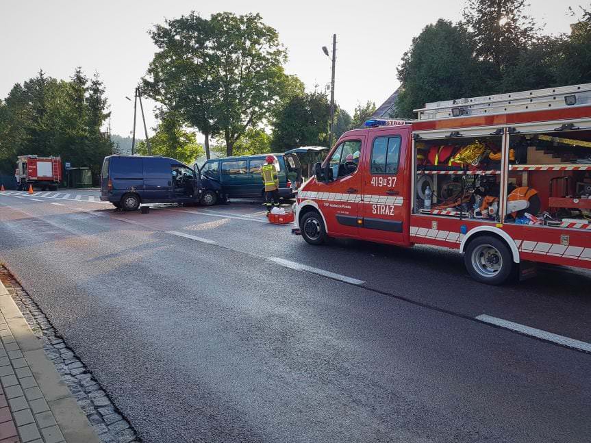 Wypadek na drodze krajowej w Jabłonicy Polskiej