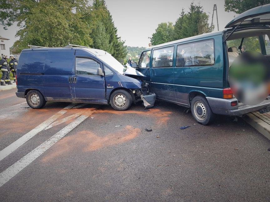 Wypadek na drodze krajowej w Jabłonicy Polskiej