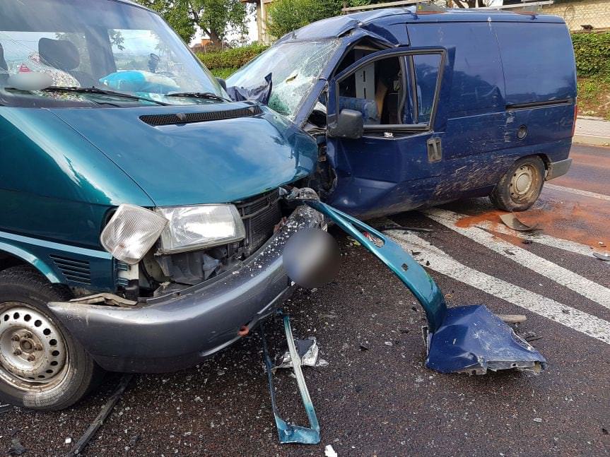 Wypadek na drodze krajowej w Jabłonicy Polskiej