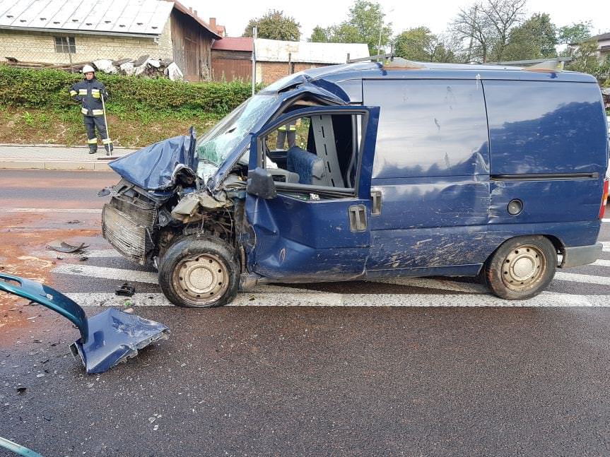 Wypadek na drodze krajowej w Jabłonicy Polskiej