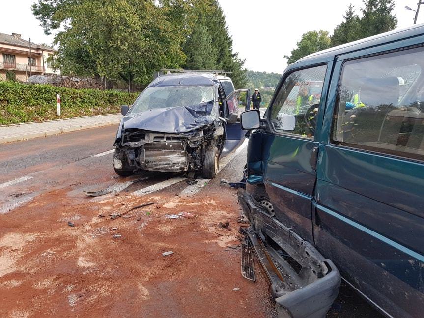 Wypadek na drodze krajowej w Jabłonicy Polskiej