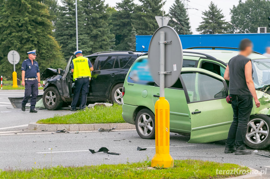 Wypadek na Podkarpackiej w Krośnie