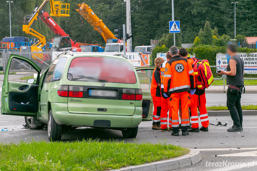 Wypadek na Podkarpackiej w Krośnie