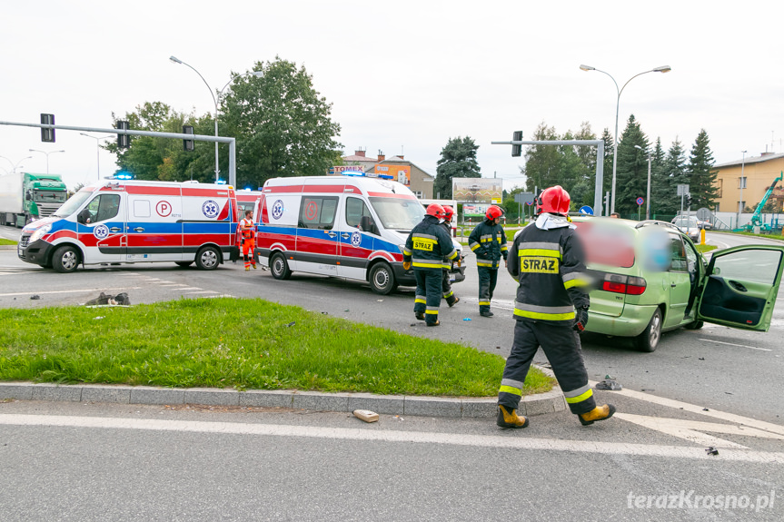 Wypadek na Podkarpackiej w Krośnie