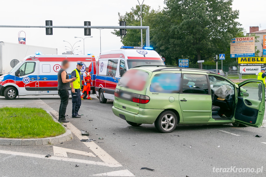 Wypadek na Podkarpackiej w Krośnie