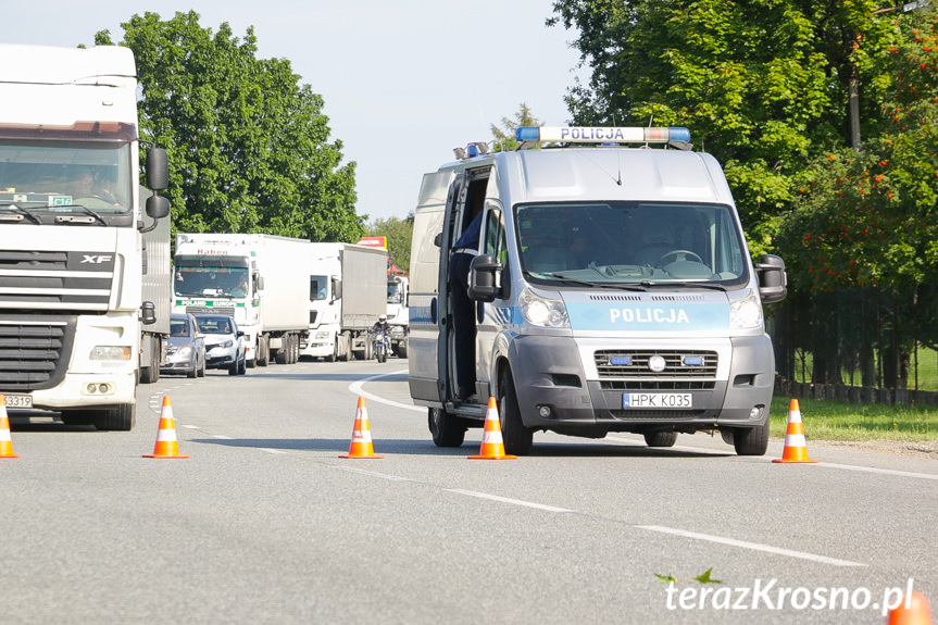 Wypadek na Podkarpackiej w Krośnie