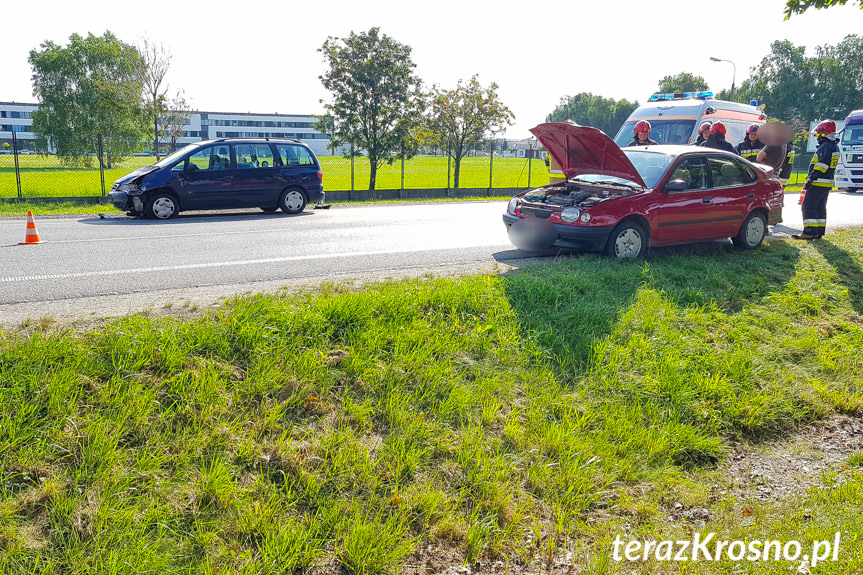 Wypadek na Podkarpackiej w Krośnie