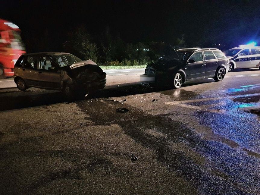 Wypadek na skrzyżowaniu w Warzycach