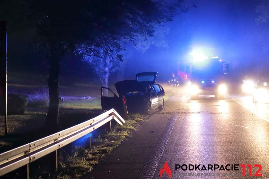 Wypadek na ul. Bieszczadzkiej w Krośnie