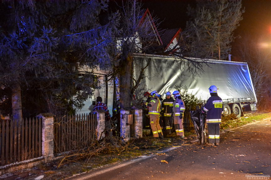 Wypadek Tira Baranów Sandomeirski 30.12.2019