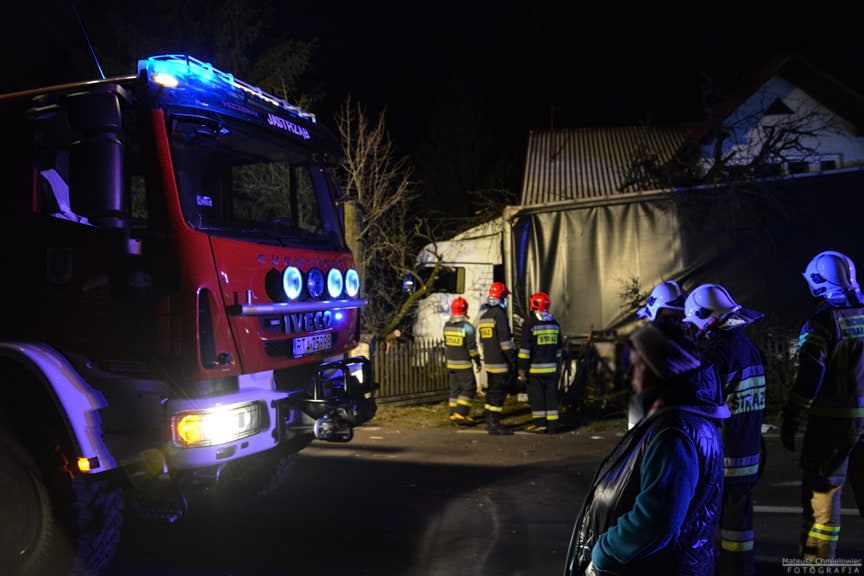 Wypadek Tira Baranów Sandomeirski 30.12.2019