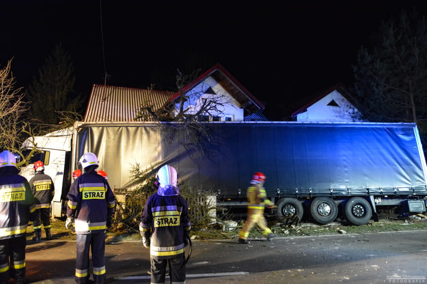 Wypadek Tira Baranów Sandomeirski 30.12.2019