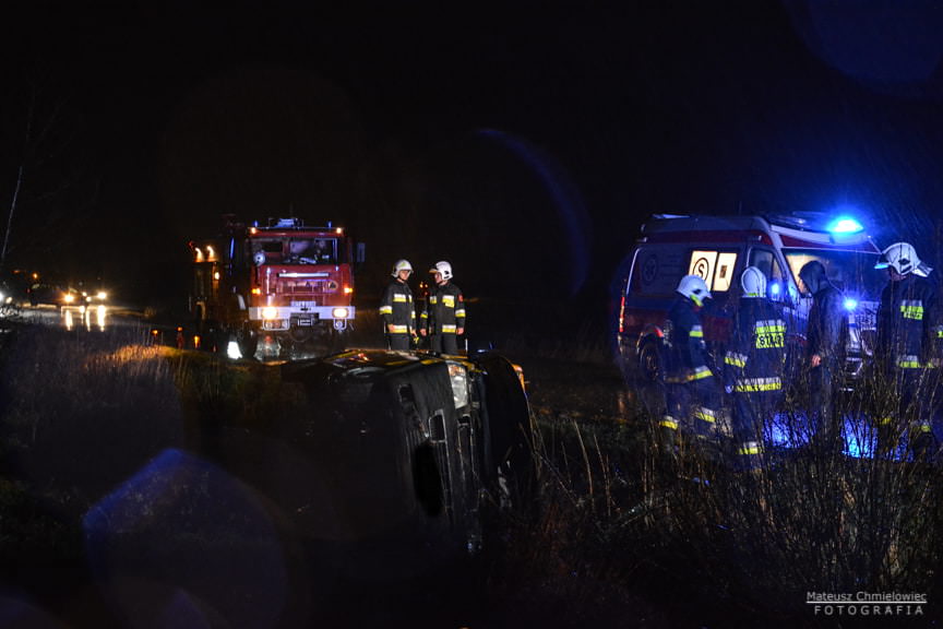 Wypadek Trześń 23.12.2019 