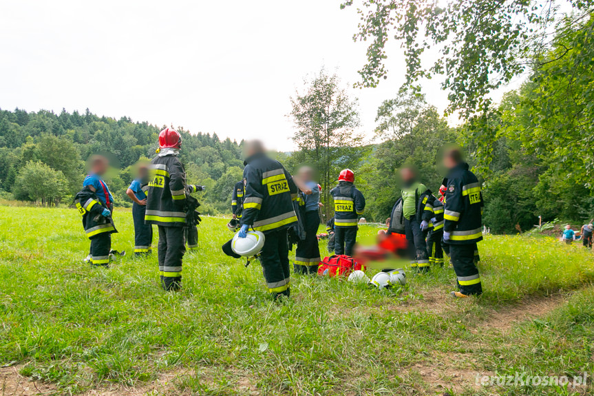 Wypadek w Iwli. Mężczyzna przygnieciony przez ciągnik