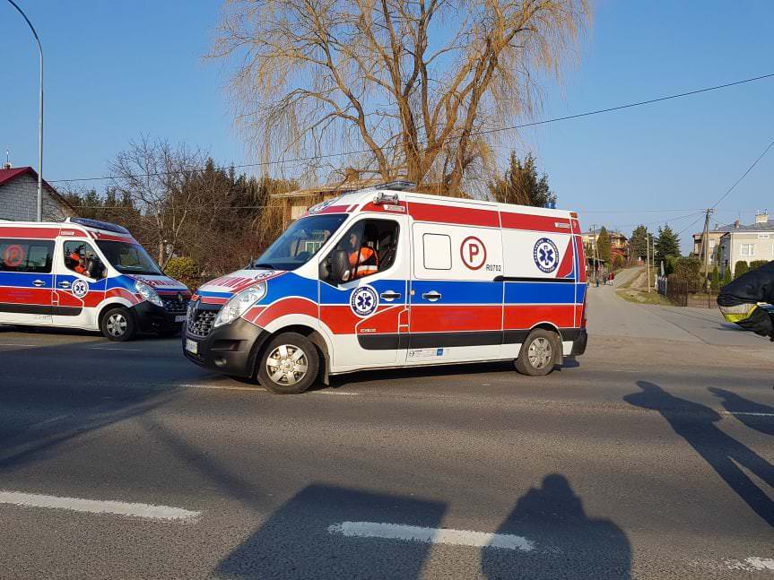 Wypadek w Iwoniczu. Zderzenie dwóch samochodów osobowych