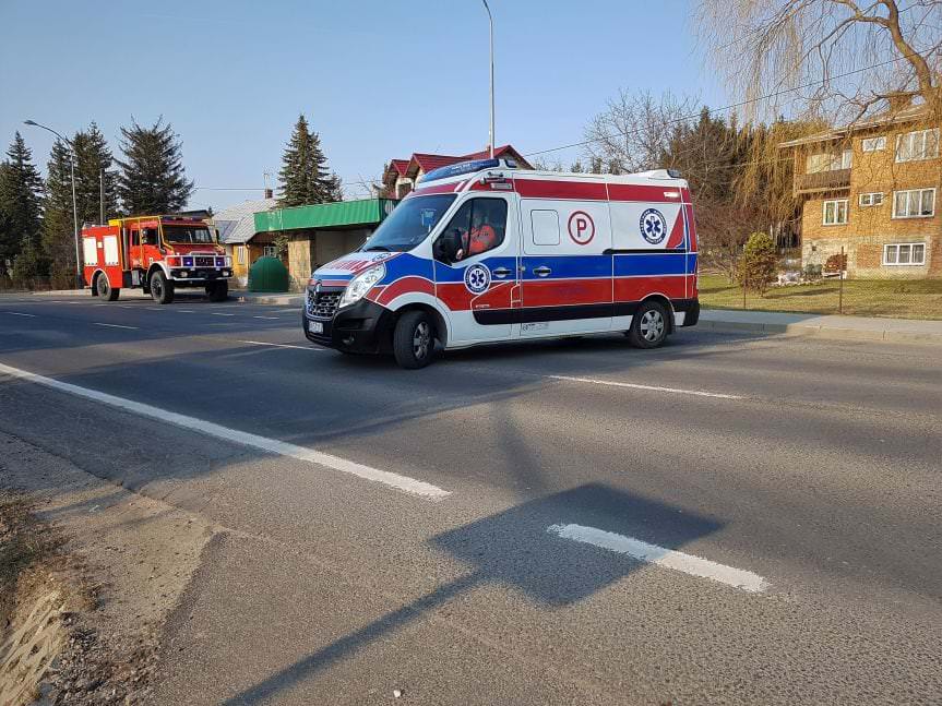 Wypadek w Iwoniczu. Zderzenie dwóch samochodów osobowych