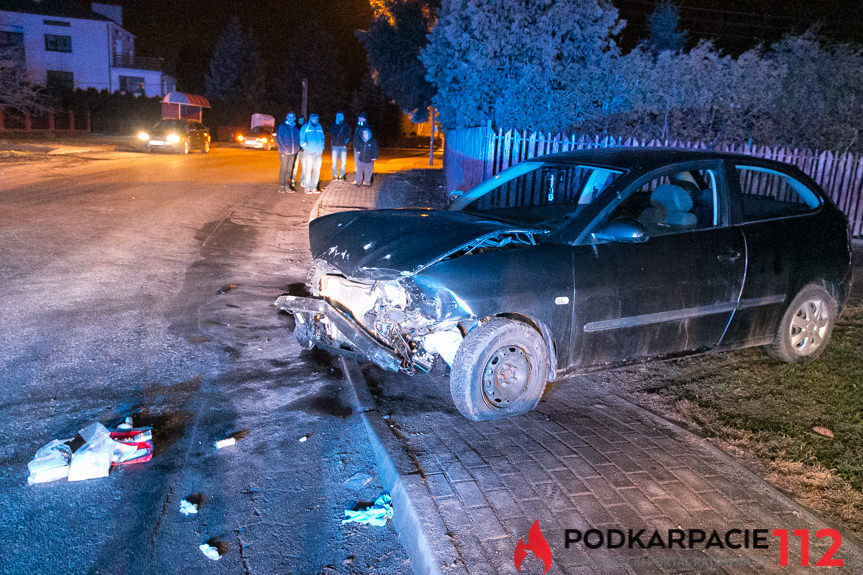 Wypadek w Krośnie na ul. Kopernika