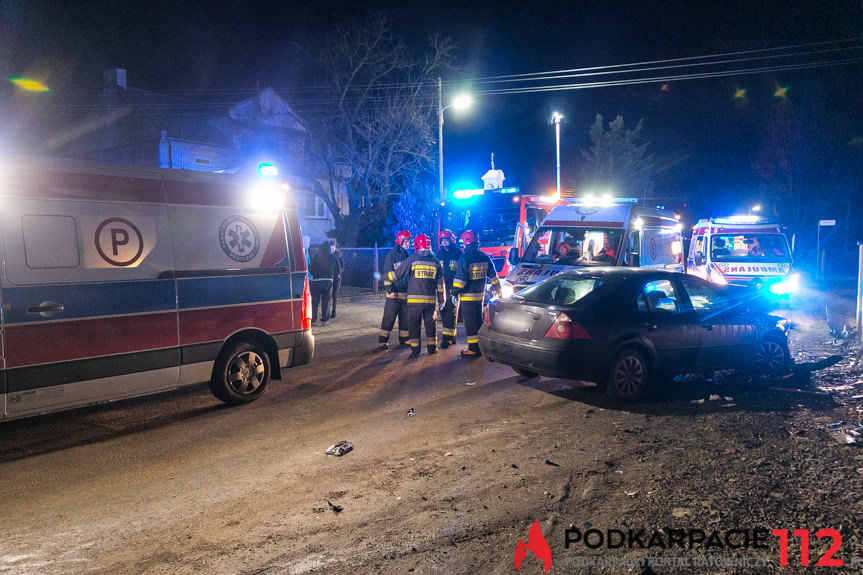 Wypadek w Krośnie na ul. Kopernika