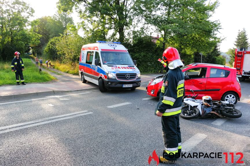 Wypadek w Krośnie ulica Rzeszowska