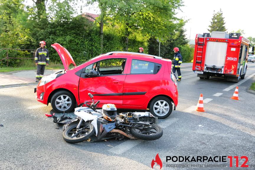 Wypadek w Krośnie ulica Rzeszowska