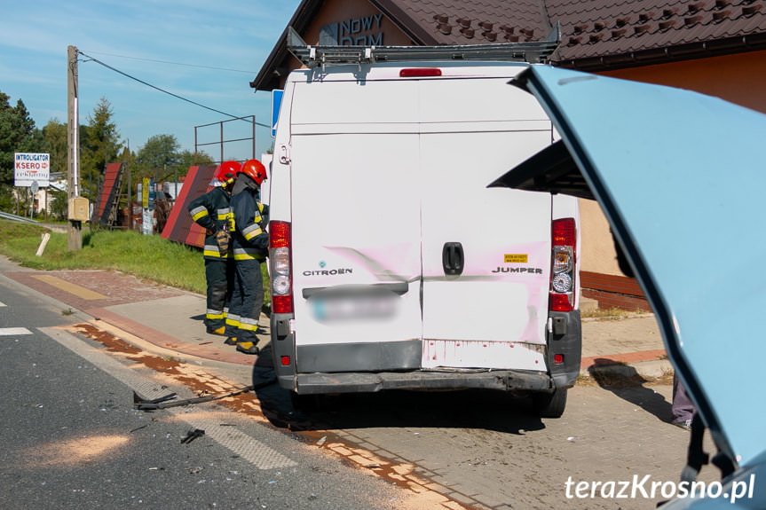 Wypadek w Krośnie