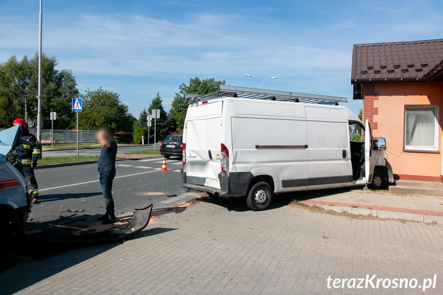 Wypadek w Krośnie