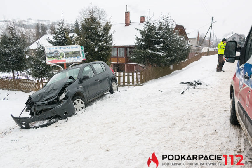 Wypadek w posadzie Jaśliskiej