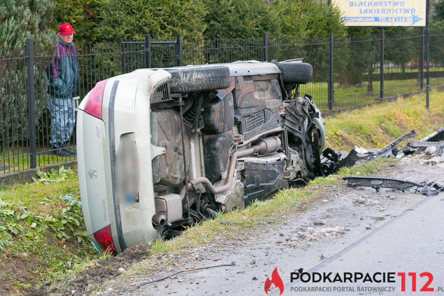 Wypadek w Świerzowej Polskiej na skrzyżowaniu