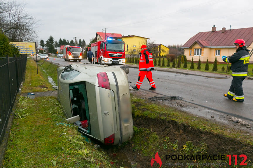 Wypadek w Świerzowej Polskiej na skrzyżowaniu