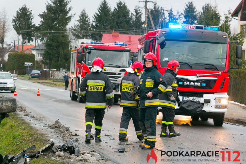 Wypadek w Świerzowej Polskiej na skrzyżowaniu