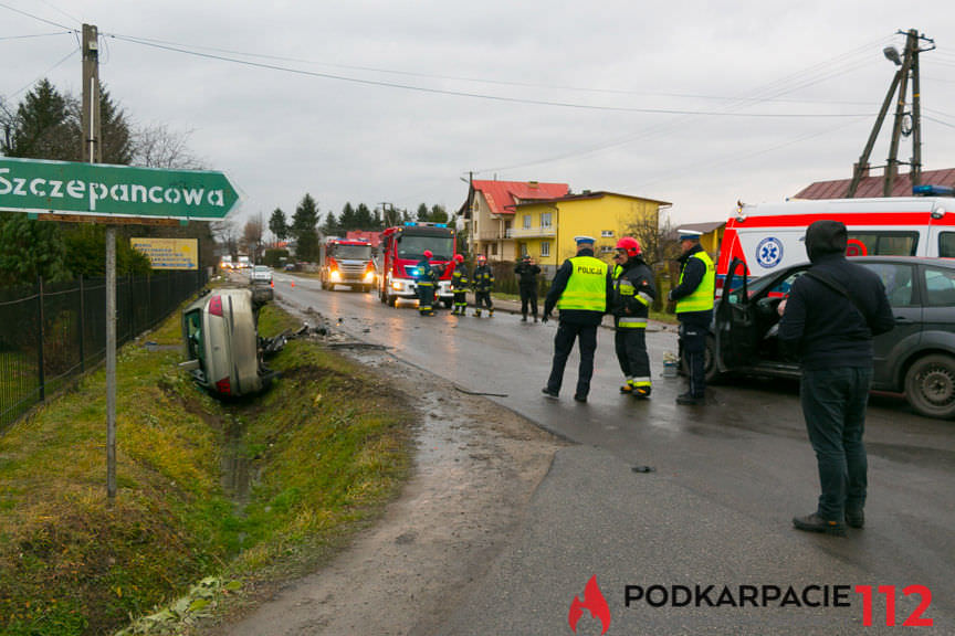 Wypadek w Świerzowej Polskiej na skrzyżowaniu