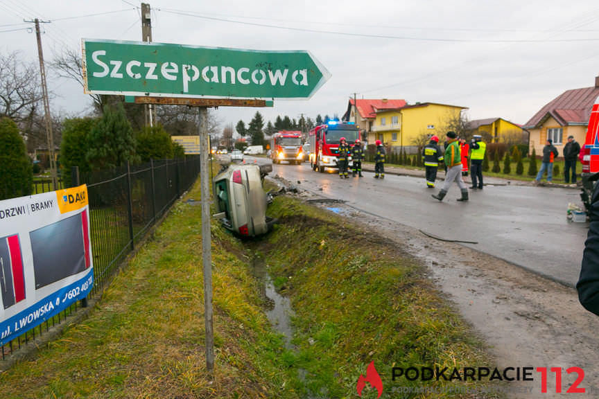 Wypadek w Świerzowej Polskiej na skrzyżowaniu