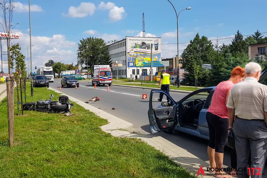 Wypadek w Tarnobrzegu ul Warszawska