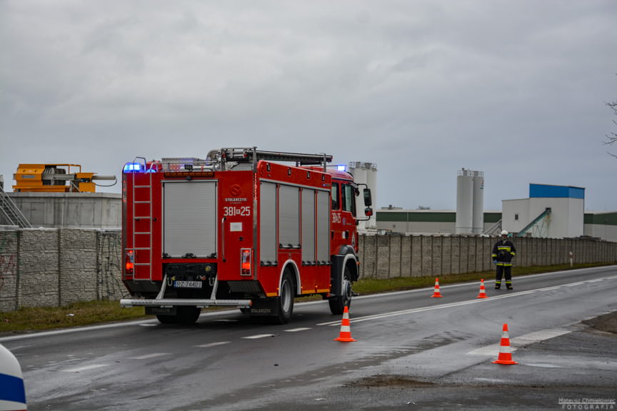 Zderzenie dwóch samochodów osobowych w Stalch 04.01.2020