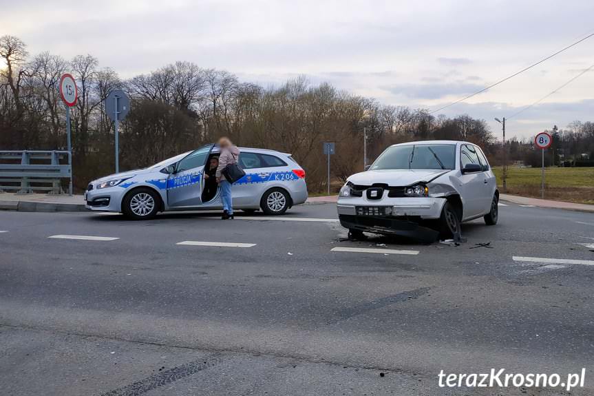 Zderzenie dwóch samochodów w Krościenku Wyżnym