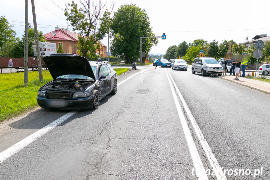 Zderzenie Forda i Audi w Łężanach