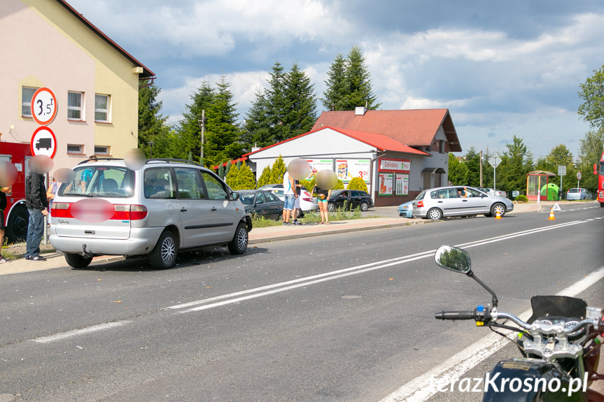 Zderzenie Forda i Audi w Łężanach