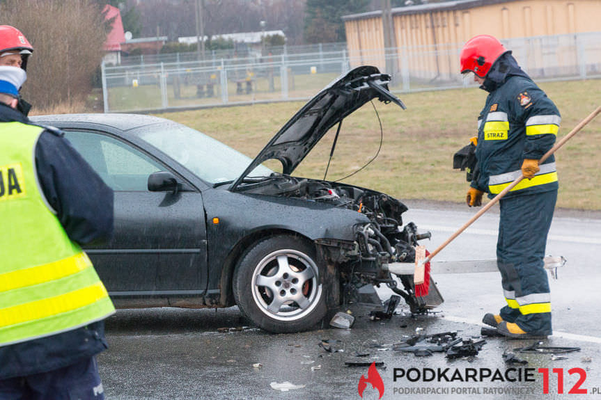 Zderzenie na ul. Podkarpackiej w Krośnie