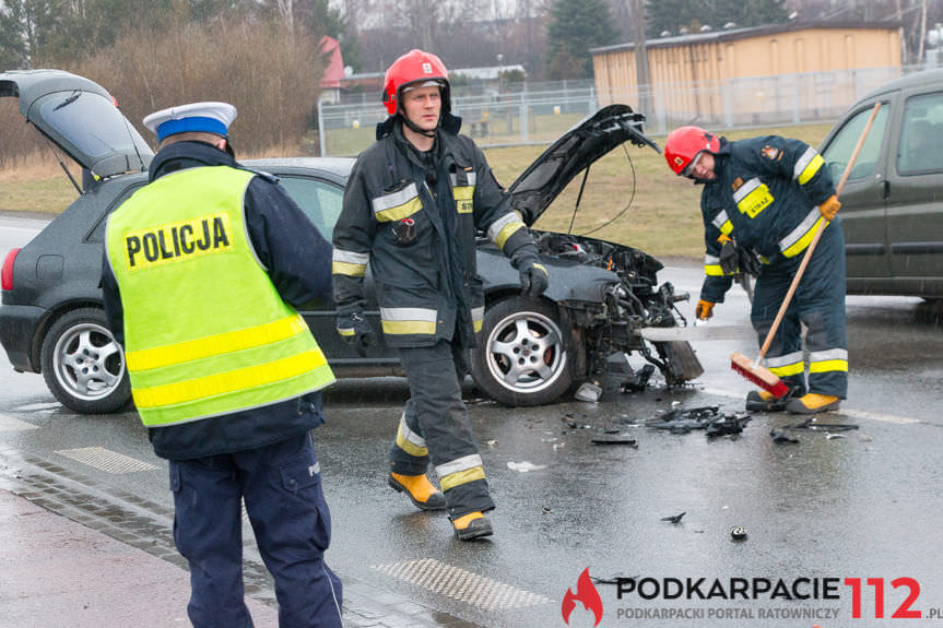 Zderzenie na ul. Podkarpackiej w Krośnie