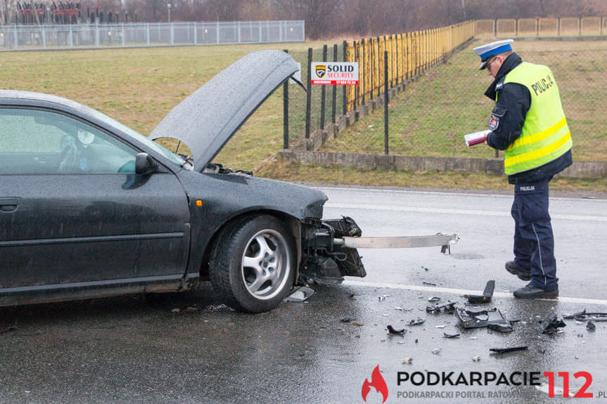 Zderzenie na ul. Podkarpackiej w Krośnie