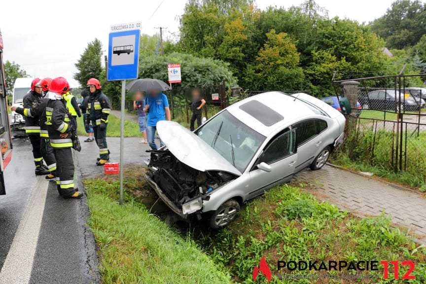 Zderzenie na ul. Rzeszowskiej w Krośnie