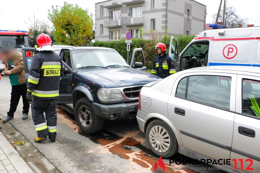 Zderzenie na ul. Żółkiewskiego w Krośnie