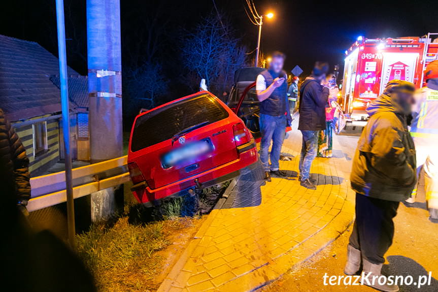 Zderzenie samochodów na Dukielskiej w Miejscu Piastowym